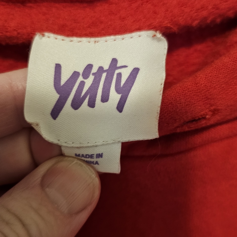 Red Pullover Sweater with Script Logo - Unbranded - Picture 2 of 6